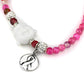 LO3822 - Antique Silver White Metal Necklace with Synthetic Glass Bead in Multi Color-2