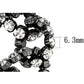 LO3831 - Ruthenium Brass Bracelet with Top Grade Crystal  in Clear-1