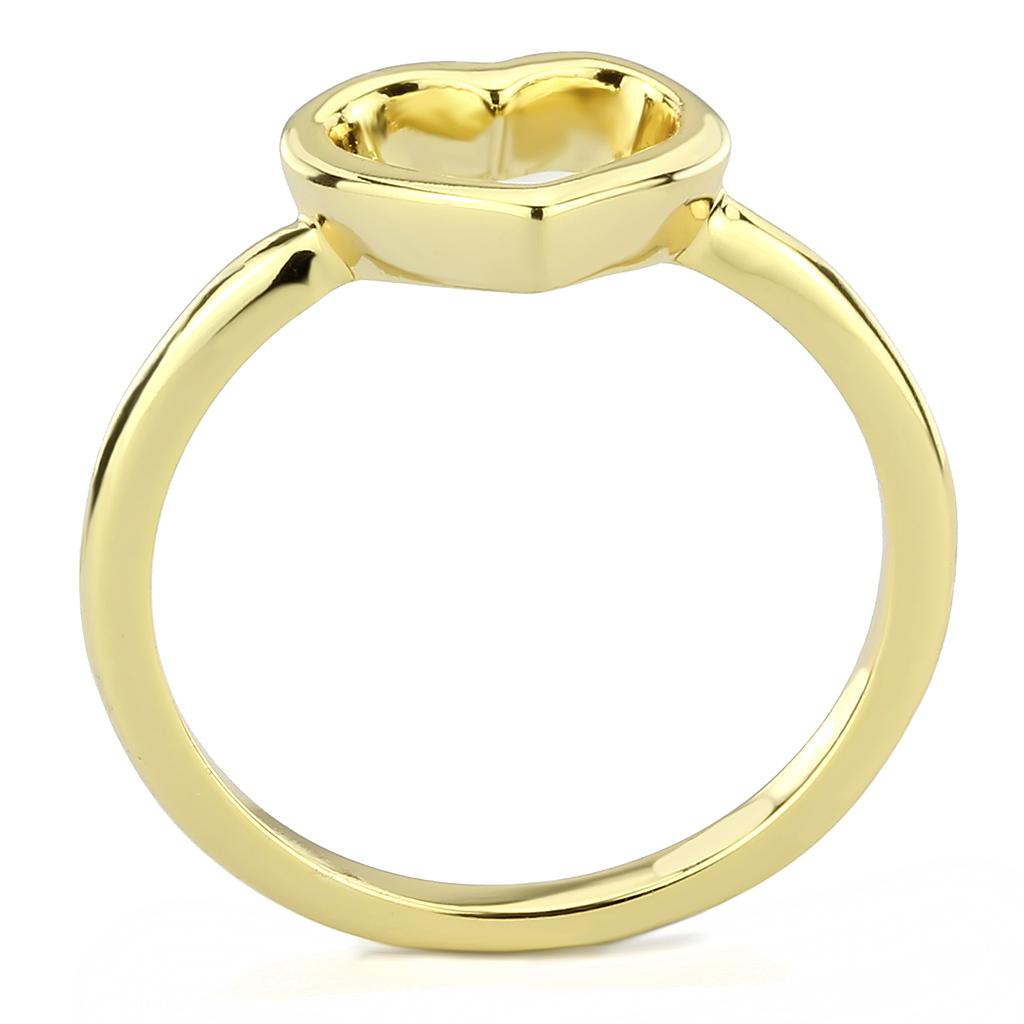 LO3985 - Flash Gold Brass Ring with No Stone-2