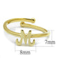 LO3994 - Flash Gold Brass Ring with No Stone-1