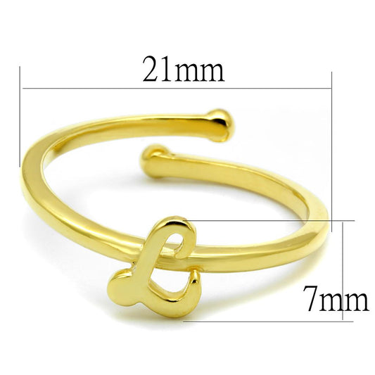 LO3998 - Flash Gold Brass Ring with No Stone-1
