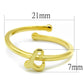 LO3998 - Flash Gold Brass Ring with No Stone-1