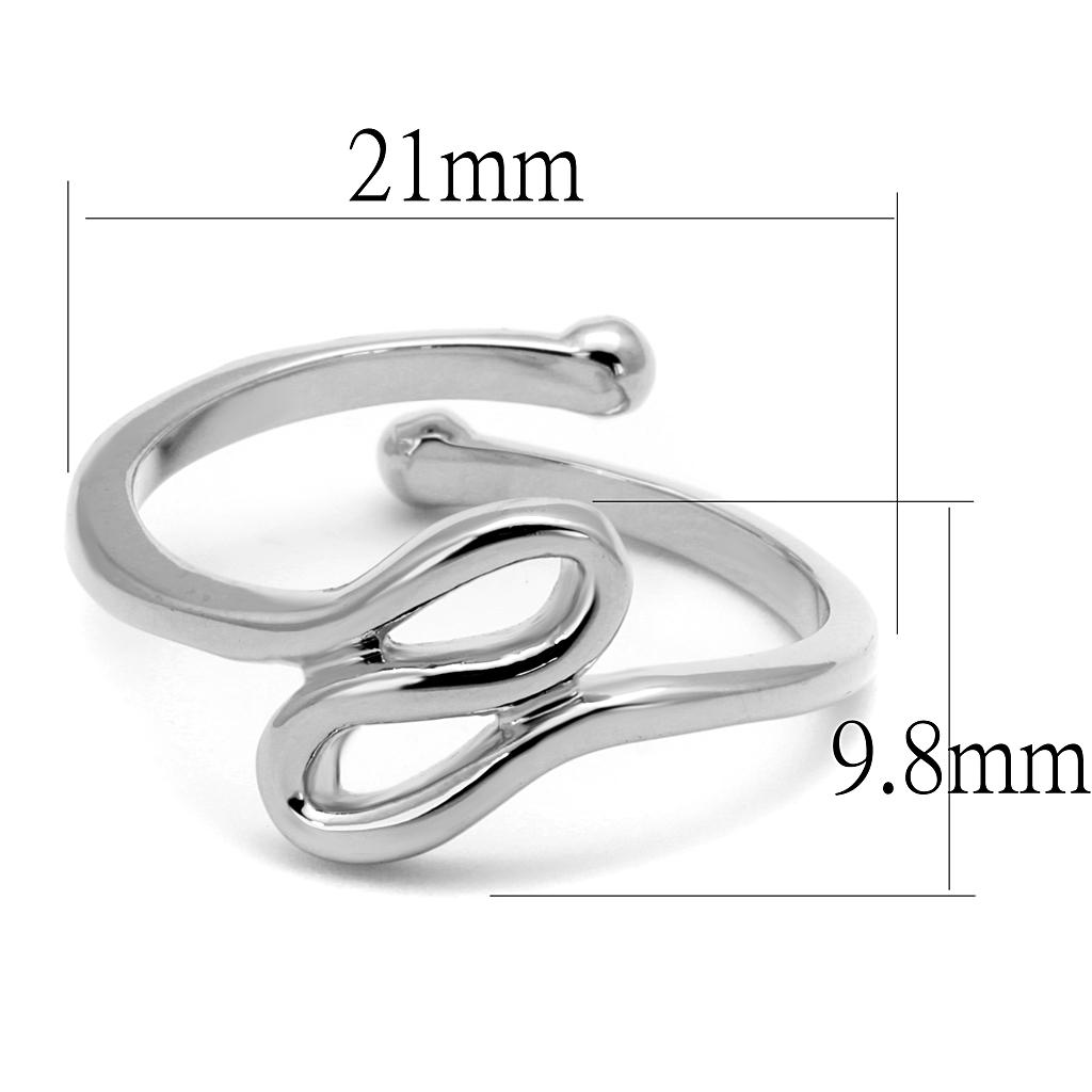 LO3999 - Rhodium Brass Ring with No Stone-1