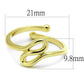 LO4000 - Flash Gold Brass Ring with No Stone-1