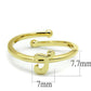 LO4012 - Flash Gold Brass Ring with No Stone-1