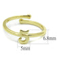 LO4016 - Flash Gold Brass Ring with No Stone-1