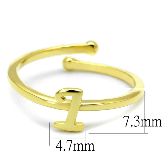 LO4020 - Flash Gold Brass Ring with No Stone-1