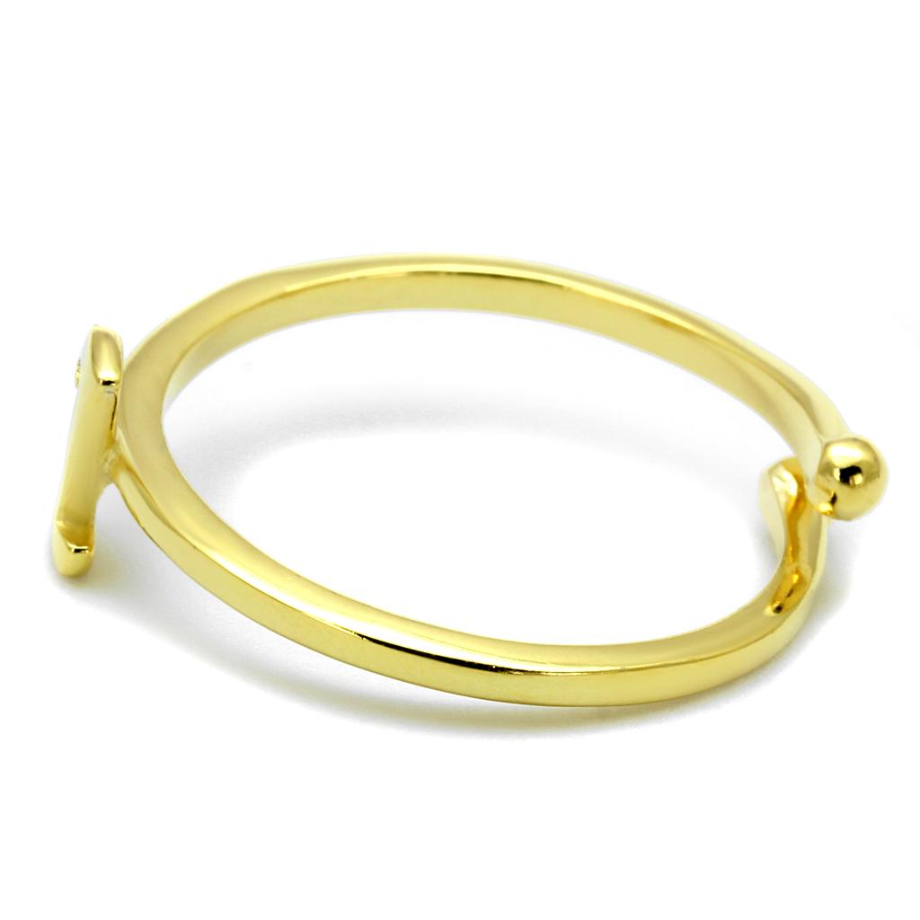 LO4020 - Flash Gold Brass Ring with No Stone-2