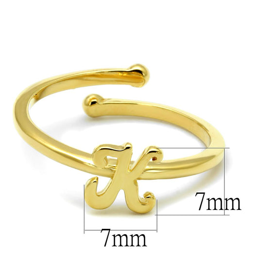 LO4024 - Flash Gold Brass Ring with No Stone-1