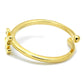 LO4024 - Flash Gold Brass Ring with No Stone-2