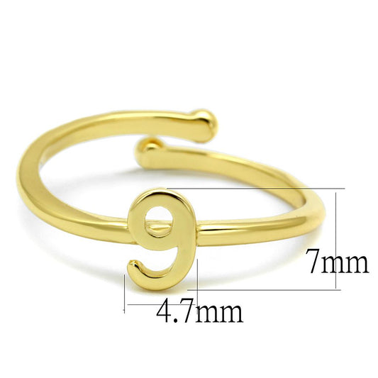 LO4038 - Flash Gold Brass Ring with No Stone-1