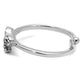 LO4041 - Rhodium Brass Ring with Top Grade Crystal  in Clear-2