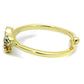 LO4042 - Flash Gold Brass Ring with Top Grade Crystal  in Clear-2
