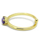 LO4068 - Flash Gold Brass Ring with AAA Grade CZ  in Amethyst-2