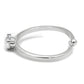 LO4070 - Rhodium Brass Ring with AAA Grade CZ  in Clear-2