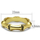 LO4099 - Gold Brass Ring with Epoxy  in Jet-1