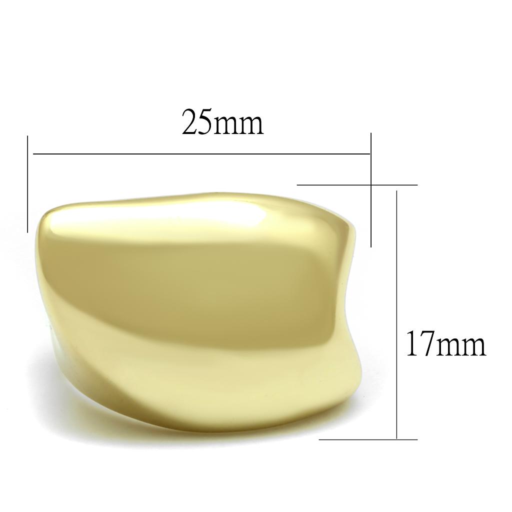 LO4105 - Gold Brass Ring with No Stone-1