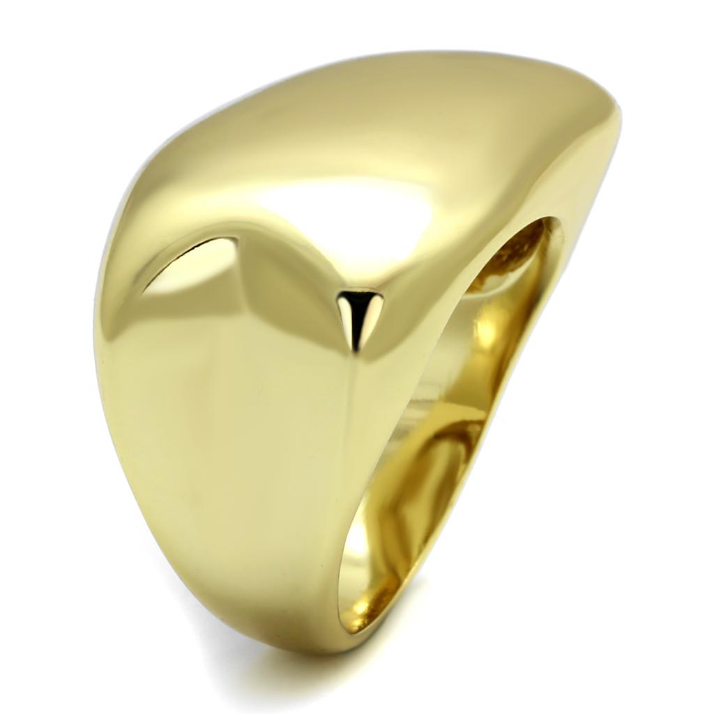 LO4105 - Gold Brass Ring with No Stone-2
