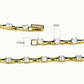 LO4123 - Gold Brass Necklace with AAA Grade CZ  in Clear-1