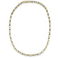 LO4123 - Gold Brass Necklace with AAA Grade CZ  in Clear-2