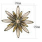 LO4176 - Antique Copper Brass Brooches with Synthetic Synthetic Glass in Champagne-1