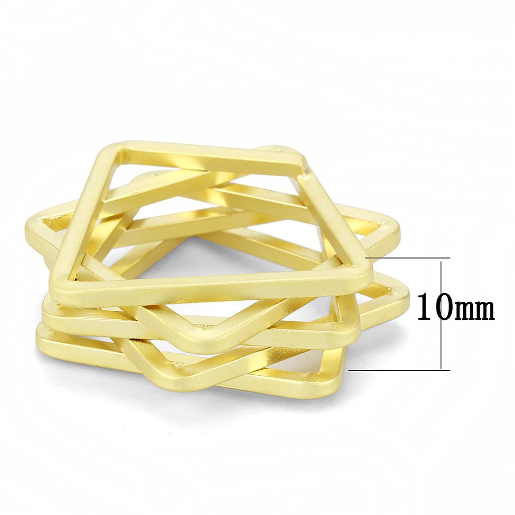 LO4236 - Matte Gold Brass Ring with No Stone-1