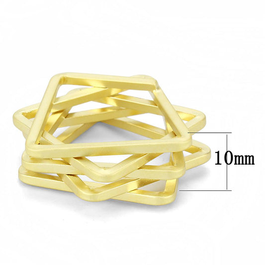 LO4236 - Matte Gold Brass Ring with No Stone-1