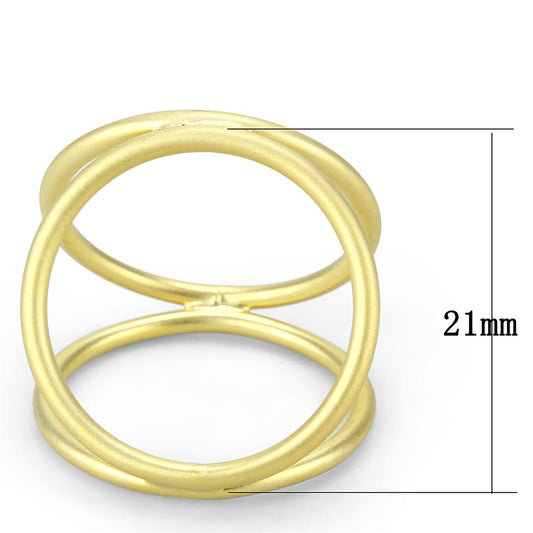 LO4247 - Matte Gold Brass Ring with No Stone-1