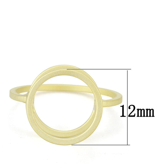 LO4252 - Matte Gold Brass Ring with No Stone-1