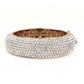 LO4269 - Rose Gold+e-coating Brass Bangle with Top Grade Crystal  in Clear-1