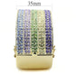 LO4277 - Gold Brass Bangle with Top Grade Crystal  in Multi Color-3