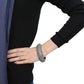 LO4304 - TIN Cobalt Black Brass Bangle with Top Grade Crystal  in Black Diamond-4