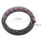 LO4306 - TIN Cobalt Black Brass Bangle with Top Grade Crystal  in Multi Color-2