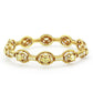 LO4335 - Gold Brass Bangle with AAA Grade CZ  in Citrine Yellow-1