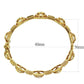 LO4335 - Gold Brass Bangle with AAA Grade CZ  in Citrine Yellow-2