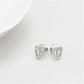 LO4673 - Rhodium Brass Earrings with Top Grade Crystal  in Clear-2