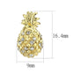 LO4677 - Gold Brass Earrings with Top Grade Crystal  in Clear-1