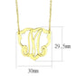 LO4688 - Flash Gold Brass Necklace with No Stone-1