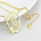 LO4688 - Flash Gold Brass Necklace with No Stone-3
