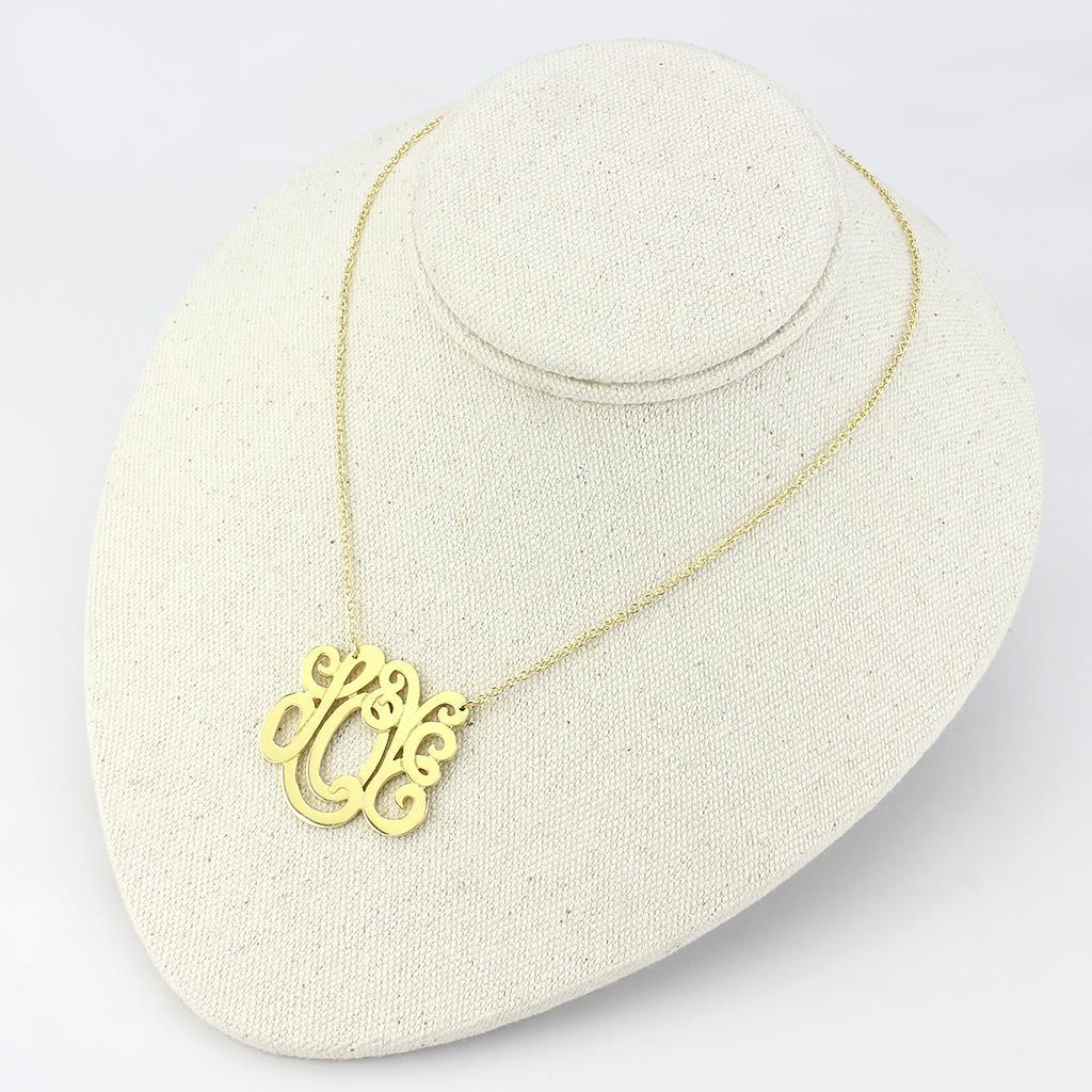 LO4690 - Rhodium Brass Necklace with No Stone-3