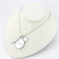 LO4693 - Rhodium+Brushed Brass Necklace with Top Grade Crystal  in Light Amethyst-3