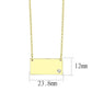 LO4699 - Flash Gold Brass Necklace with Top Grade Crystal  in Clear-1