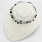LO4714 - Ruthenium White Metal Necklace with Synthetic Synthetic Glass in Jet-2