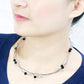 LO4719 - Ruthenium White Metal Necklace with Synthetic Synthetic Glass in Jet-3