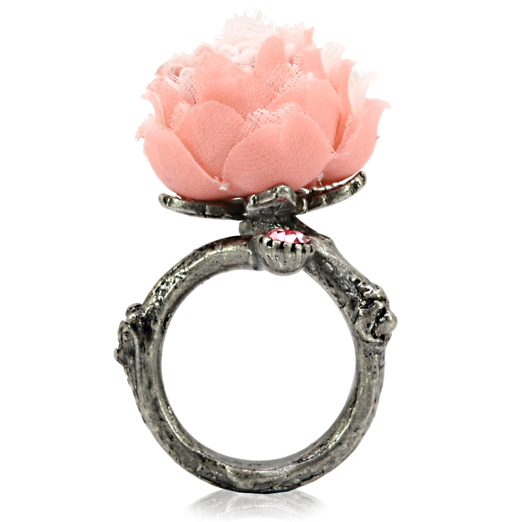 LO4746 - Antique Tone Brass Ring with Assorted in MultiColor-4