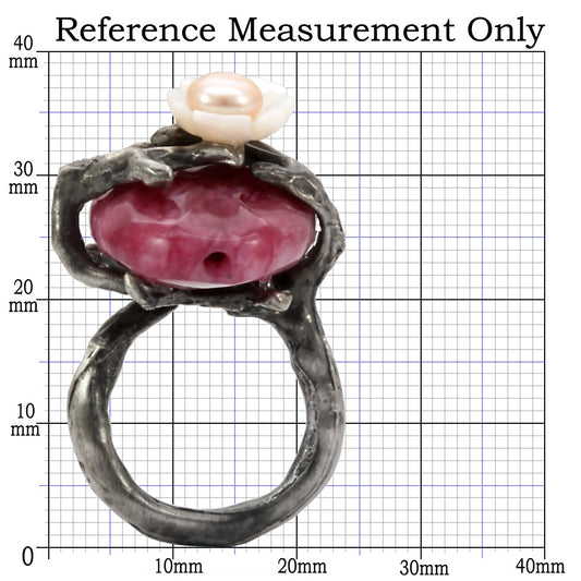 LO4748 - Antique Tone Brass Ring with Assorted in MultiColor-1