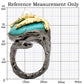 LO4749 - Antique Tone Brass Ring with Assorted in MultiColor-1