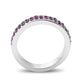 LO4752 - Rhodium Brass Ring with Top Grade Crystal in Amethyst-2