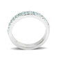 LO4753 - Rhodium Brass Ring with Top Grade Crystal in SeaBlue-3