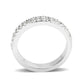 LO4754 - Rhodium Brass Ring with Top Grade Crystal in Clear-3